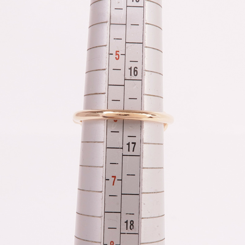 HERMES 18K玫瑰金Chandra Ring珍珠/鑽石戒指Hermes#52/US#6-5