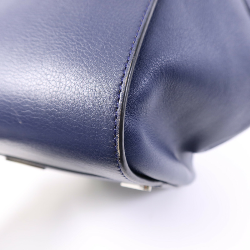 LOEWE 牛皮皮革Hammock Medium銀扣手挽肩背兩用袋-10