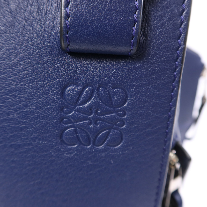 LOEWE 牛皮皮革Hammock Medium銀扣手挽肩背兩用袋-12