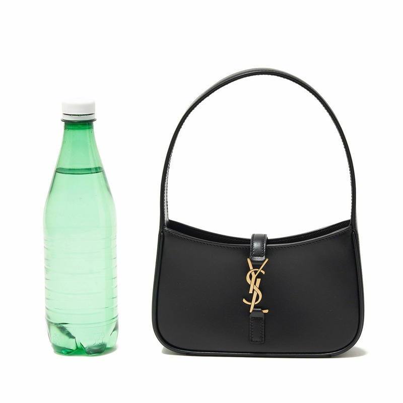 SAINT LAURENT Saint Laurent 黑色 Monogram HOBO 5A7 QUEENS 皮革包 710318 2R20W-3