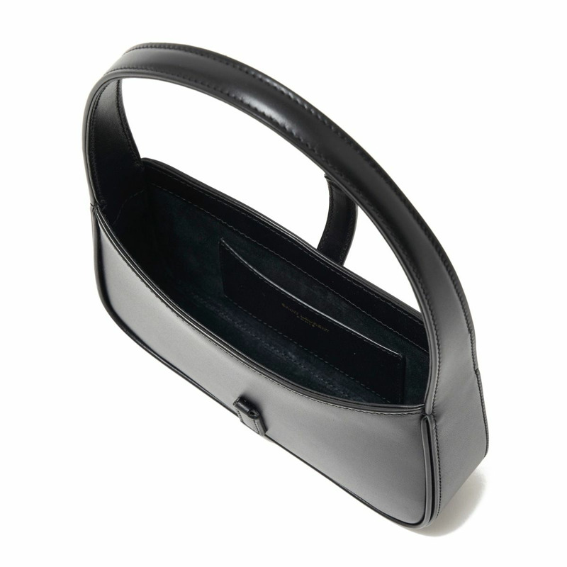 SAINT LAURENT Saint Laurent 黑色 Monogram HOBO 5A7 QUEENS 皮革包 710318 2R20W-4