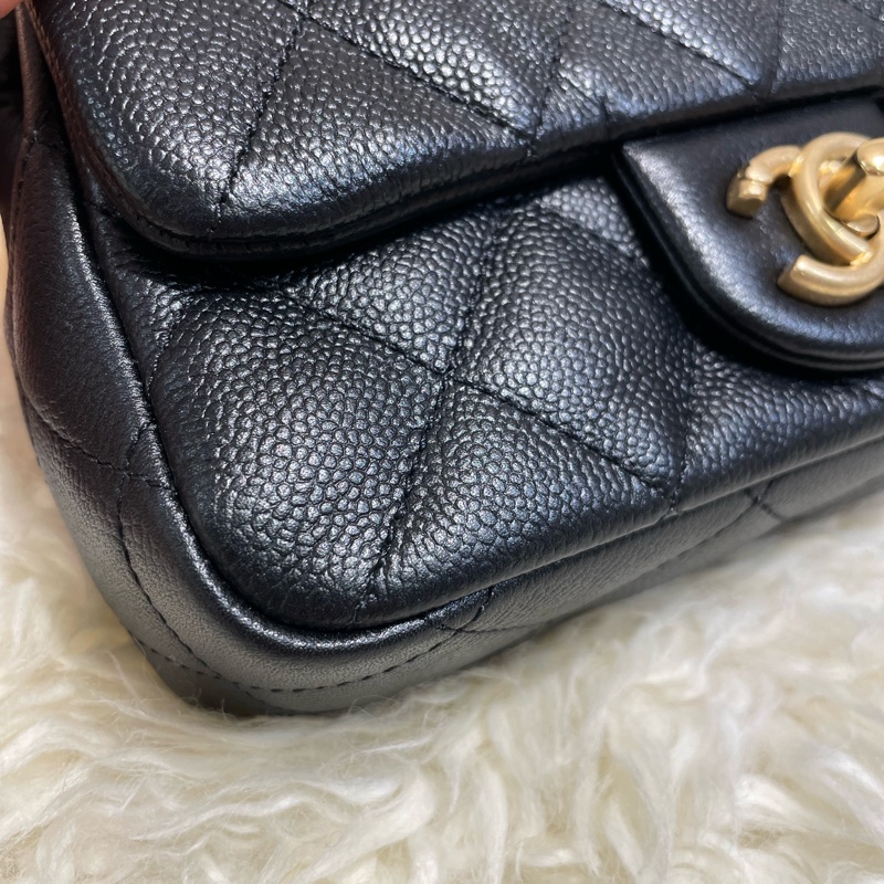 Chanel 心扣18cm牛皮-2