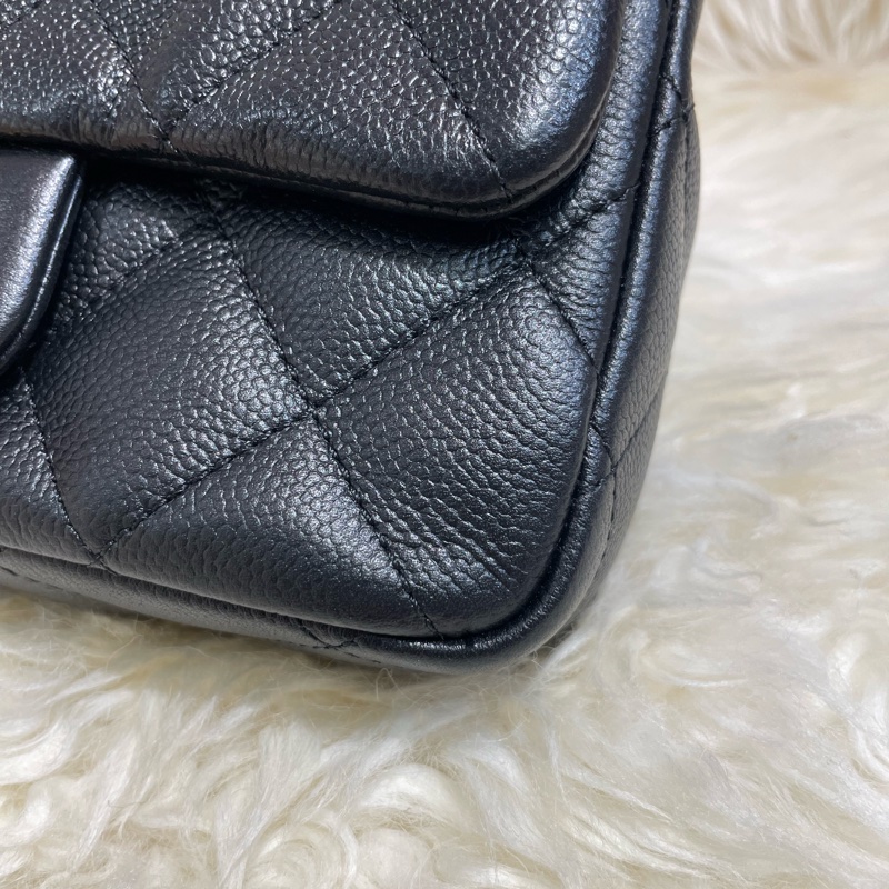 Chanel 心扣18cm牛皮-3