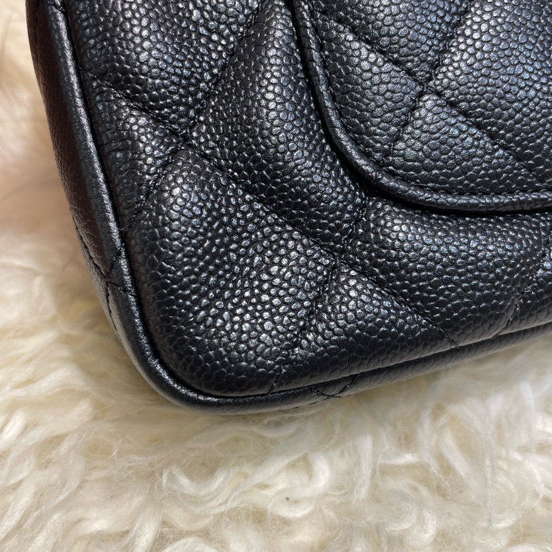 Chanel 心扣18cm牛皮-4