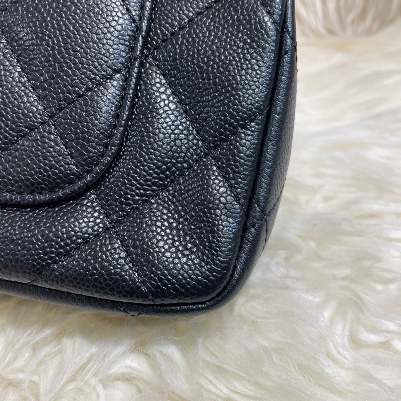 Chanel 心扣18cm牛皮-5