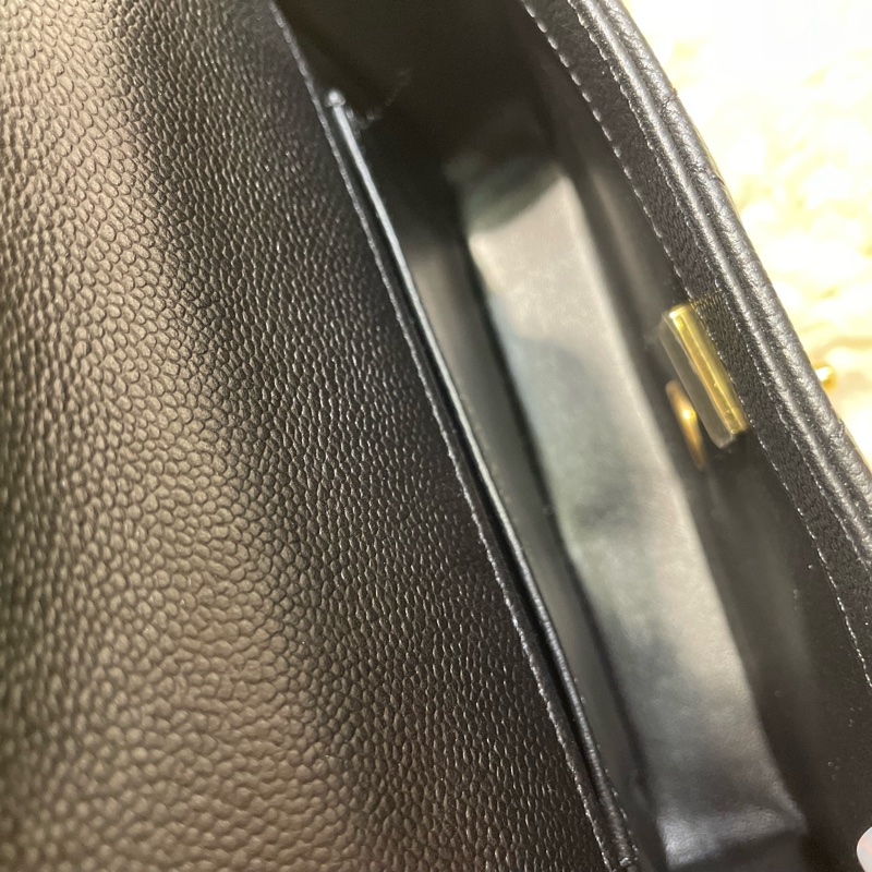 Chanel 心扣18cm牛皮-9