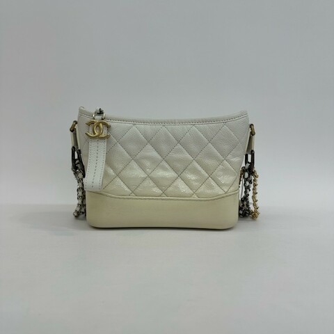 Chanel 白色漸變色流浪包小號 肩背包