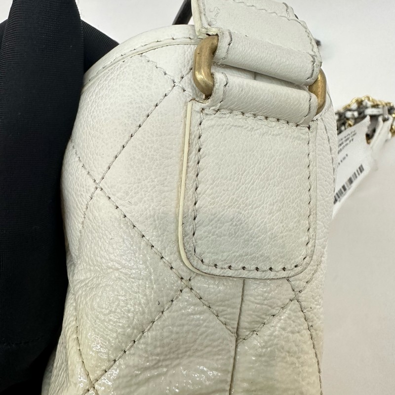 Chanel 白色漸變色流浪包小號 肩背包-9