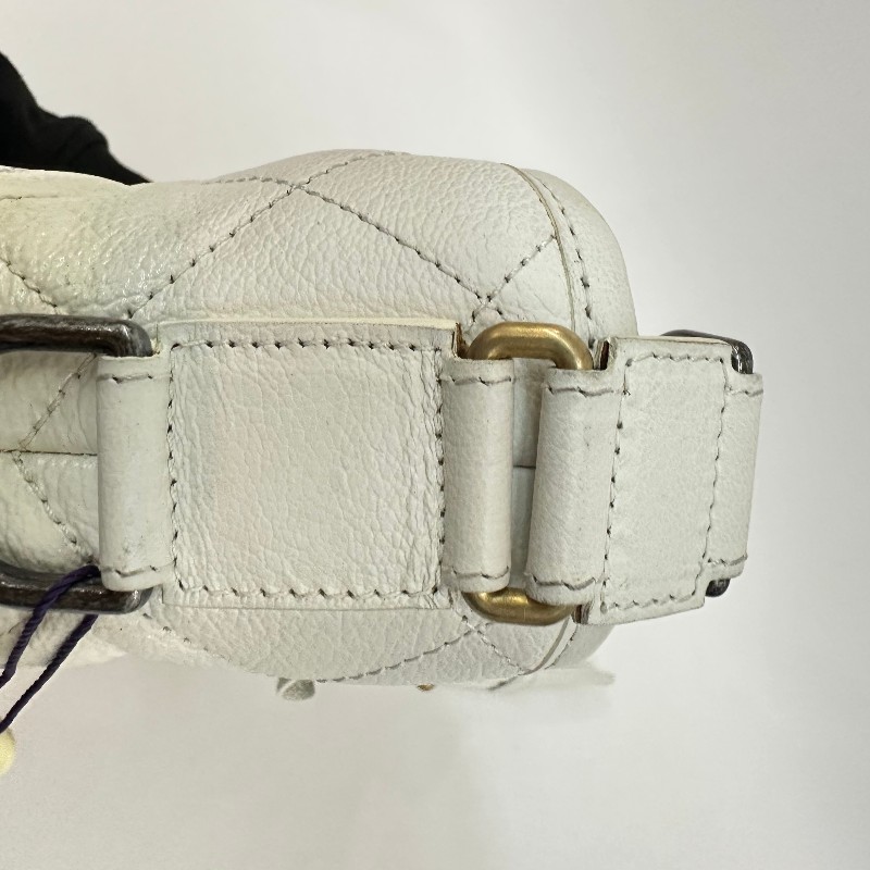 Chanel 白色漸變色流浪包小號 肩背包-10