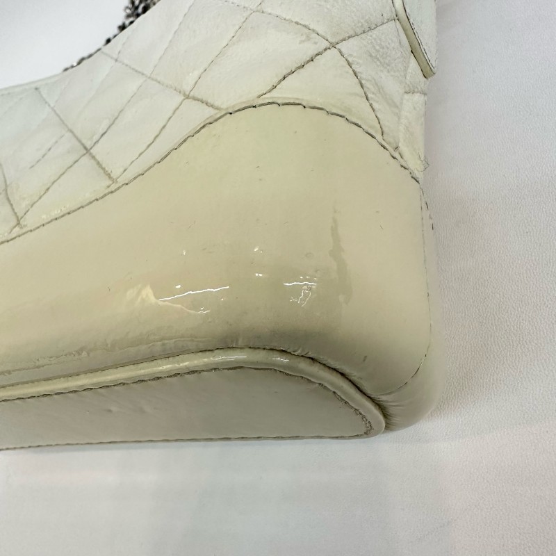 Chanel 白色漸變色流浪包小號 肩背包-16