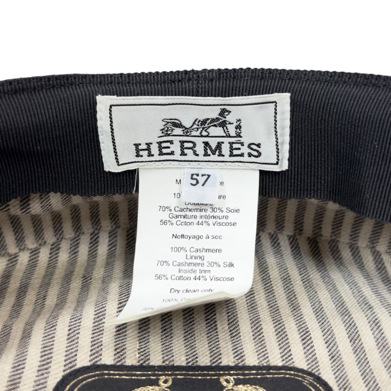 HERMES Belle-Ile Chaîne d'Ancre 豬鼻子🐽 純羊絨 報童帽-11