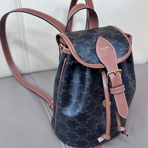 【全❤️】Celine 小牛皮 Folco Mini 迷你 小背包 Backpack