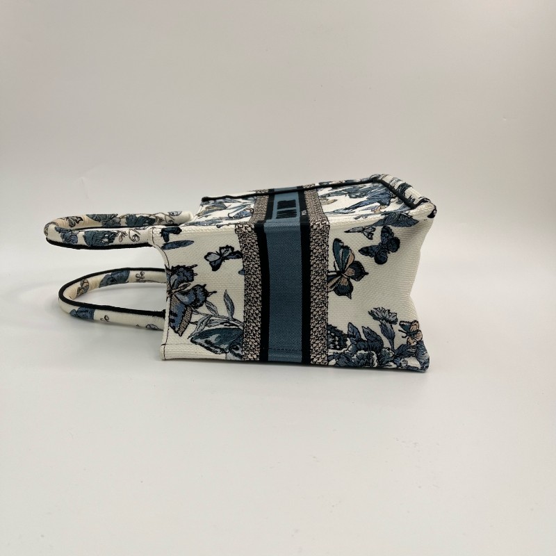 DIOR迪奧 BookTote Mexico 小號蝴蝶刺繡 托特包Tote包購物袋手提包-2