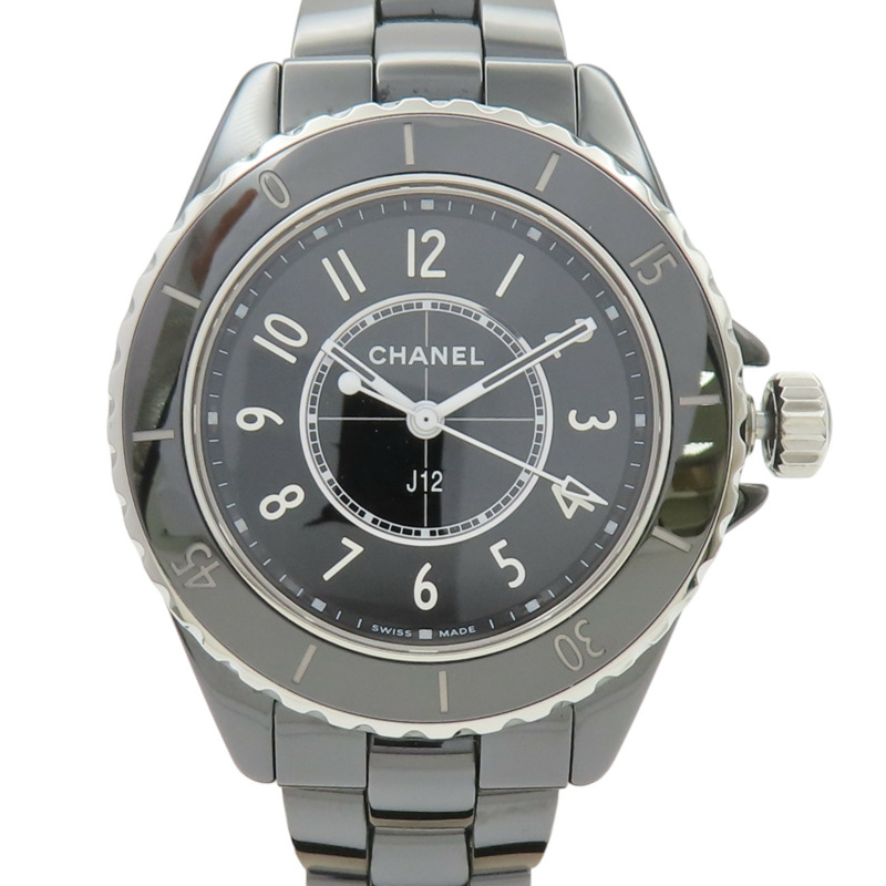 黑色錶盤 陶瓷 不鏽鋼 J12 腕錶【CHANEL 香奈兒】 H5695-0