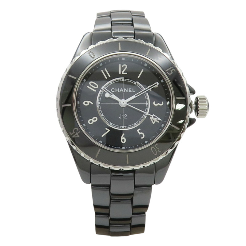 黑色錶盤 陶瓷 不鏽鋼 J12 腕錶【CHANEL 香奈兒】 H5695-1