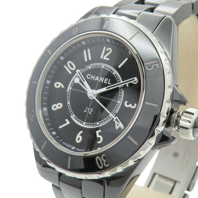黑色錶盤 陶瓷 不鏽鋼 J12 腕錶【CHANEL 香奈兒】 H5695-2
