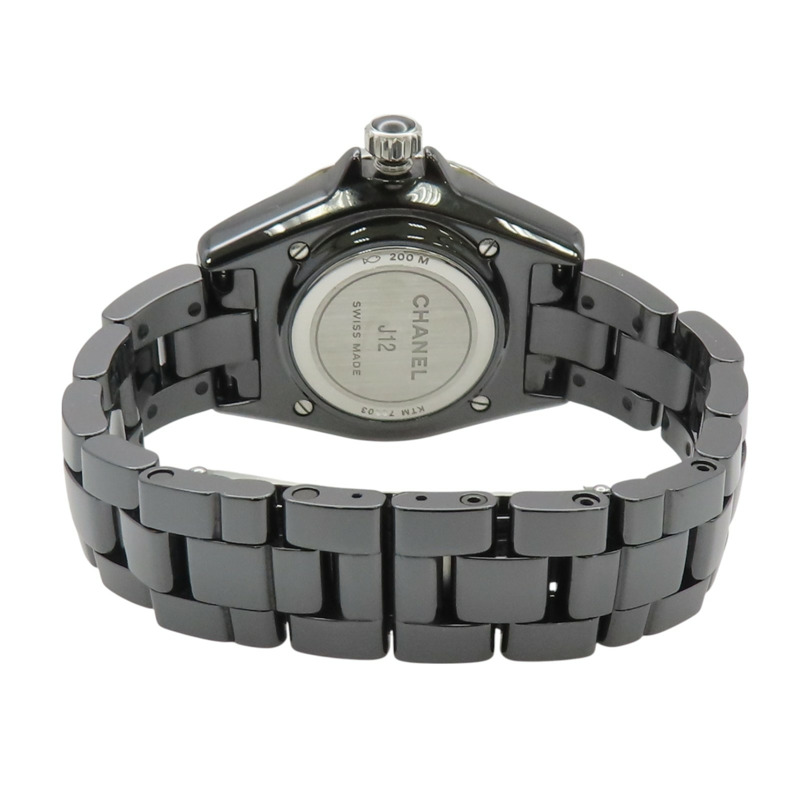 黑色錶盤 陶瓷 不鏽鋼 J12 腕錶【CHANEL 香奈兒】 H5695-4