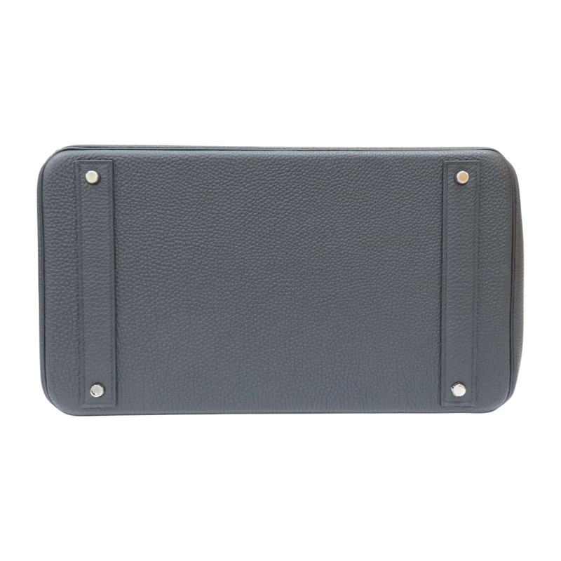 黑色 Togo牛皮 Hac Haut A Courroies 40 手提包 U刻 銀扣【HERMES 愛馬仕】-3