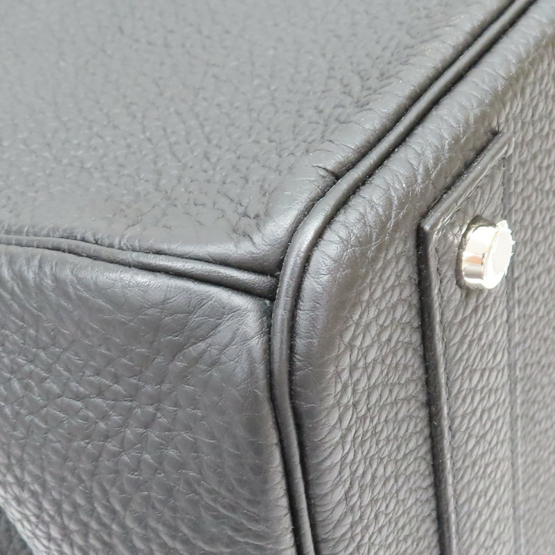 黑色 Togo牛皮 Hac Haut A Courroies 40 手提包 U刻 銀扣【HERMES 愛馬仕】-11