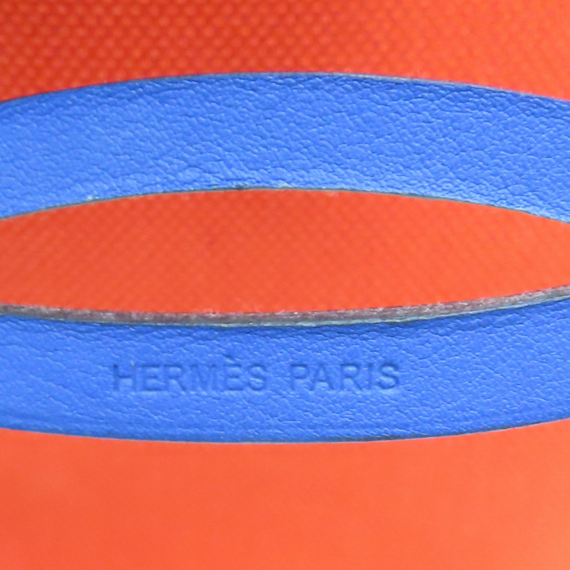 紅色 藍色 撞色 帆布 牛皮 Sac Steeple 28 肩背包【HERMES 愛馬仕】-9