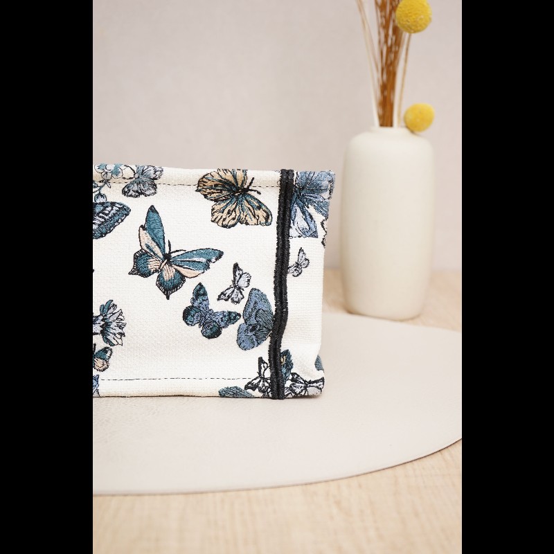 DIOR BookTote Mexico 小號蝴蝶刺繡 托特包Tote包購物袋手提包-5