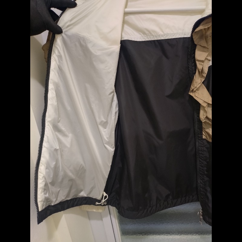 Moncler 黑白拼咖色有帽薄外套-10