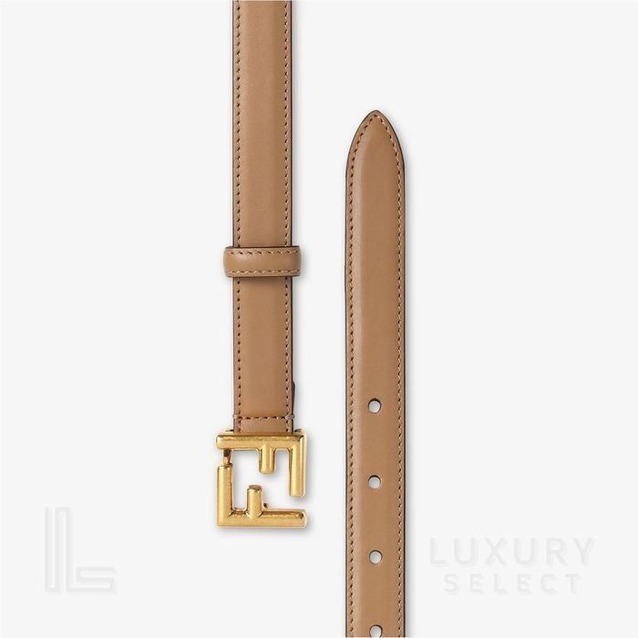 Fendi 淺棕仿舊腰帶（85）-4