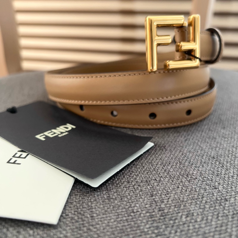 Fendi 淺棕仿舊腰帶（85）-5