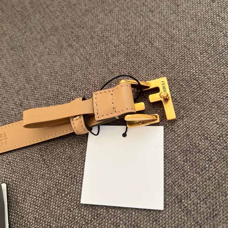 Fendi 淺棕仿舊腰帶（85）-7