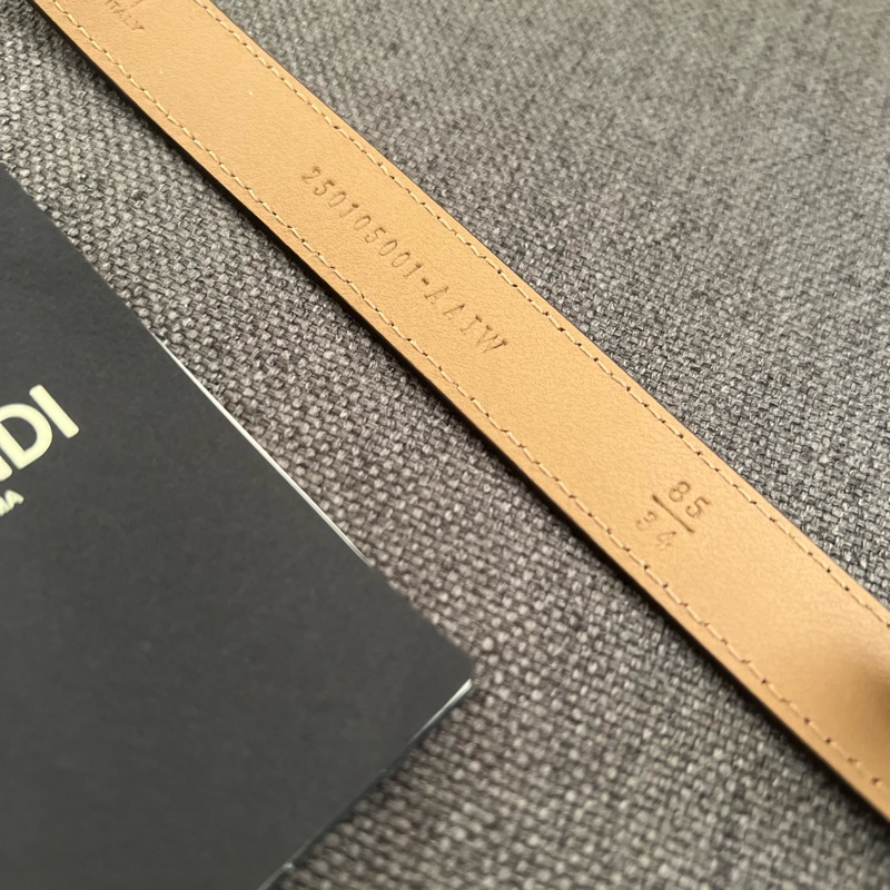 Fendi 淺棕仿舊腰帶（85）-8