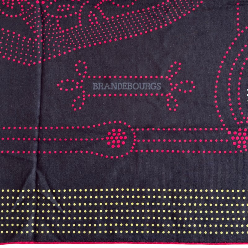 HERMES Brandebourgs Points shawl 140 勃蘭登堡 羊絨 圍巾-2