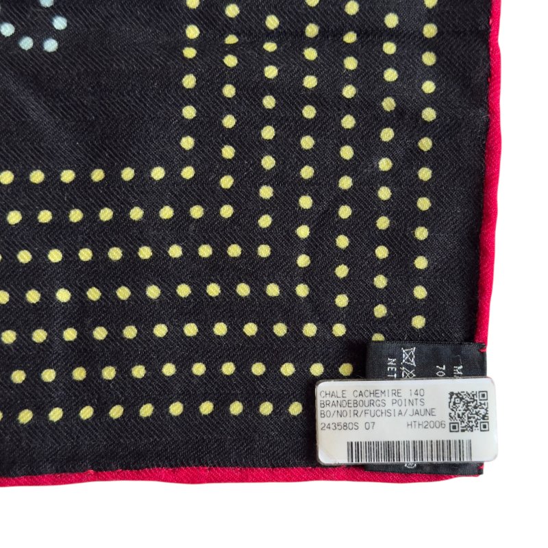 HERMES Brandebourgs Points shawl 140 勃蘭登堡 羊絨 圍巾-5