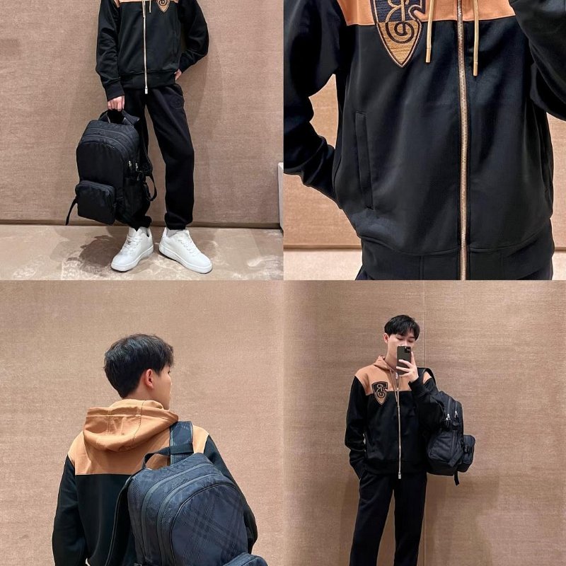 💎Han's house精品服飾💎Burberry 刺繡 連帽 外套 男女共穿 葡萄牙製 現貨 XXS ~ S 原價33900-1