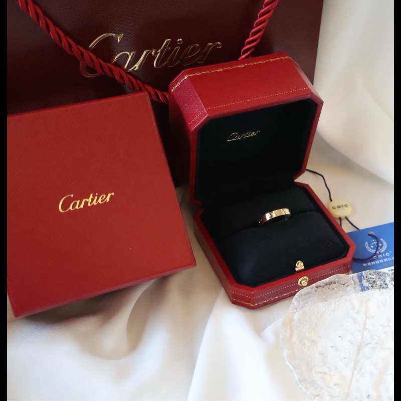 Cartier 18k黃金 LOVE窄版戒指💍55號-1