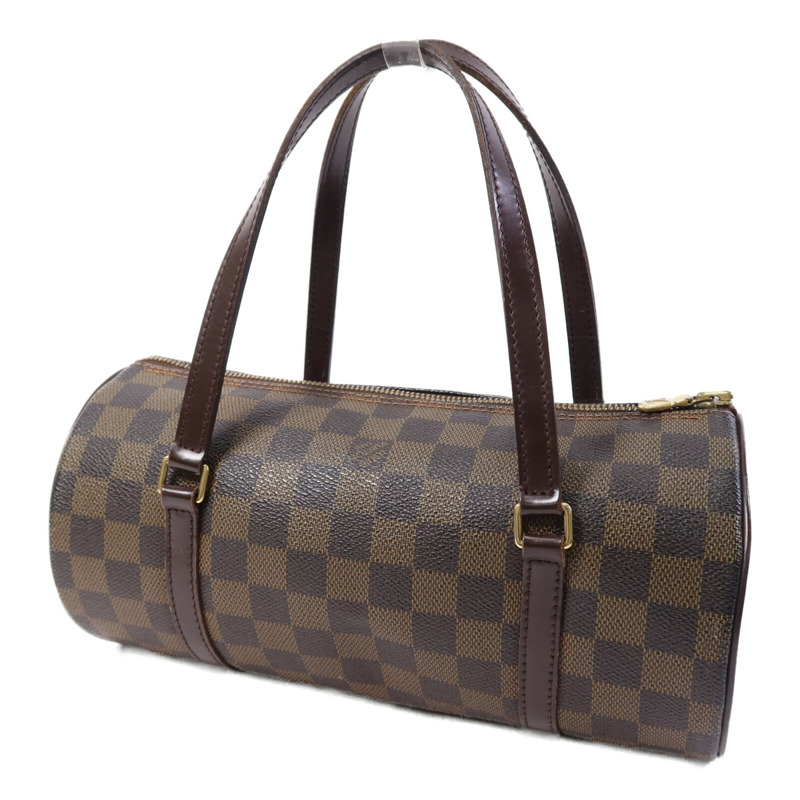 LOUIS VUITTON Damier Papillon PM金扣手挽袋-2