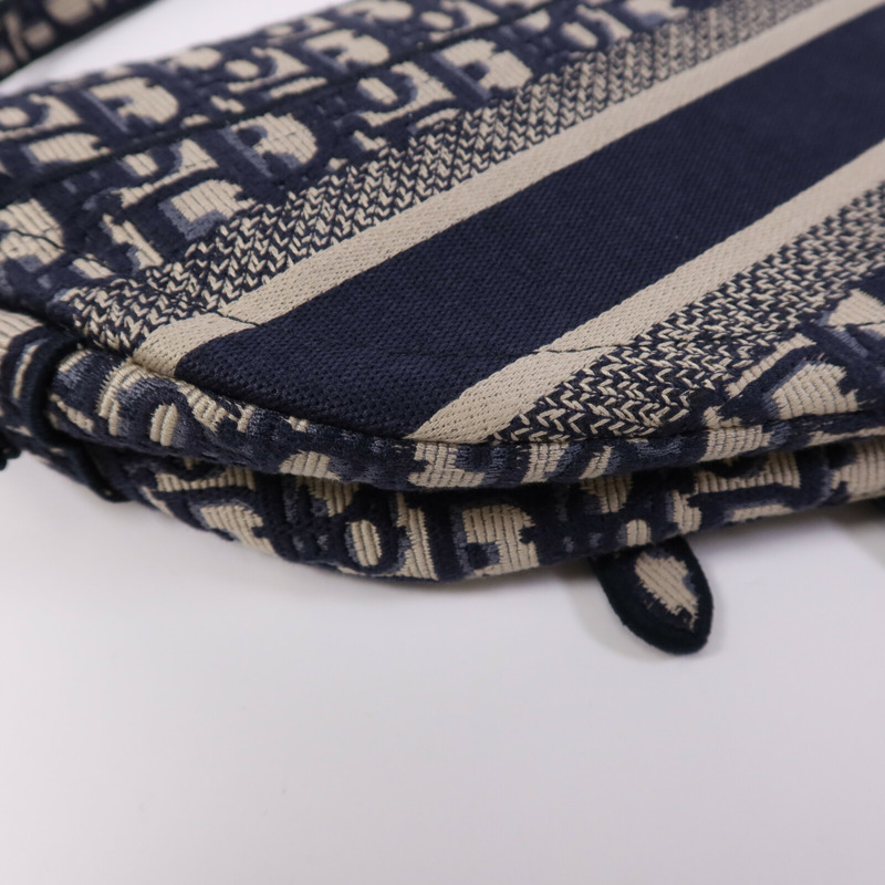 Dior 帆布Saddle Medium金扣肩背袋-12