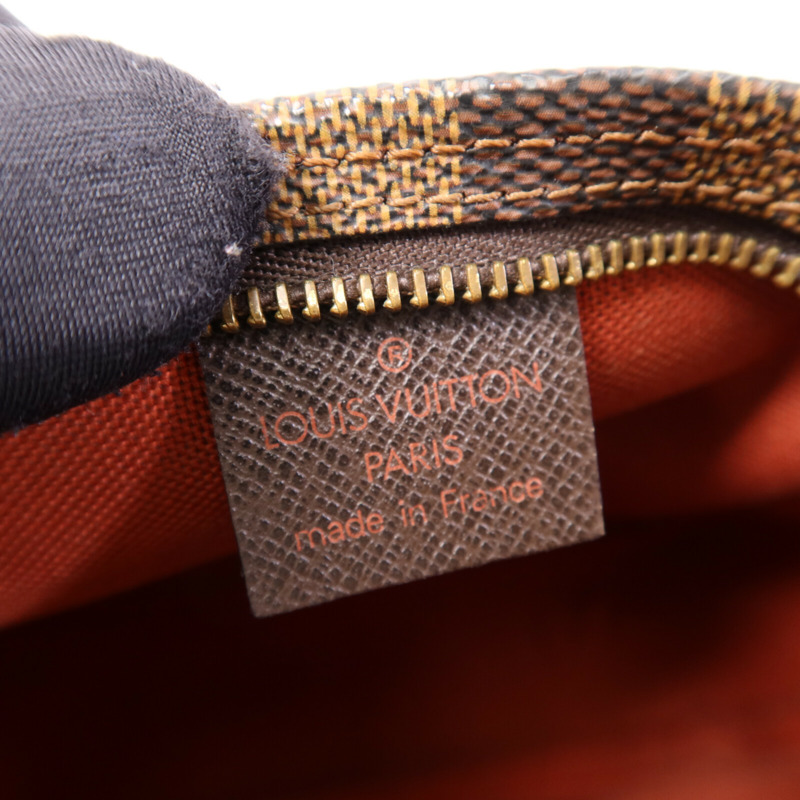 LOUIS VUITTON Damier Trousse Makeup Accessory Pouch金扣手挽袋-5