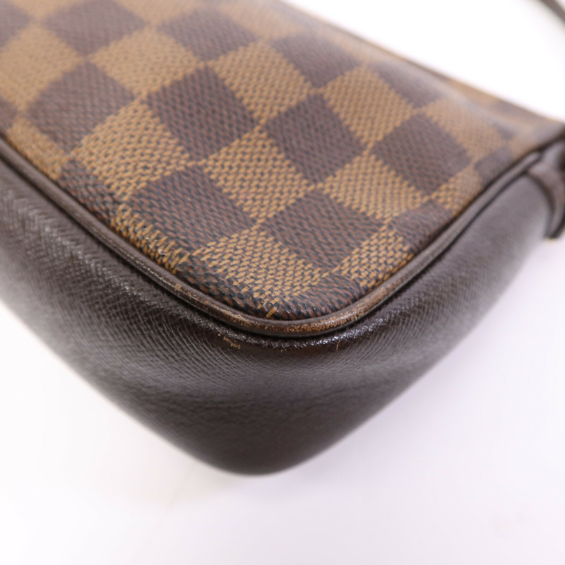 LOUIS VUITTON Damier Trousse Makeup Accessory Pouch金扣手挽袋-9