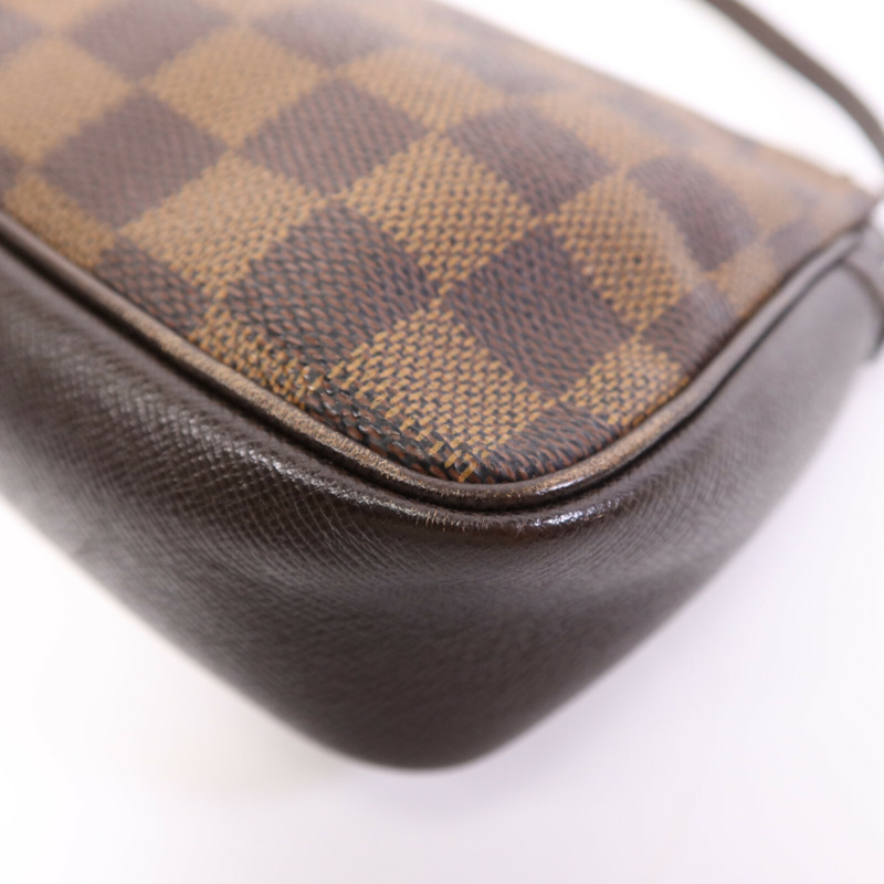 LOUIS VUITTON Damier Trousse Makeup Accessory Pouch金扣手挽袋-11