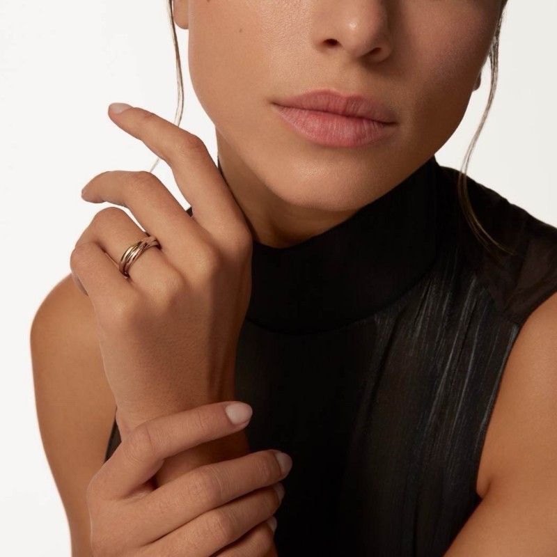 Cartier三環戒指 52號trinity系列窄版-5