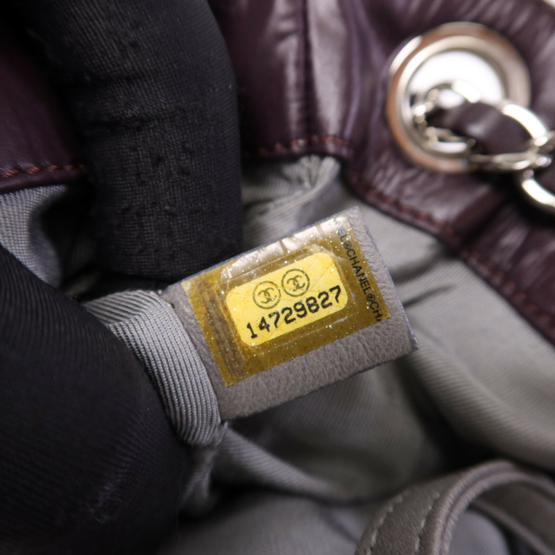 CHANEL 尼龍Chain Shoulder Bag銀扣鏈帶肩背袋-7