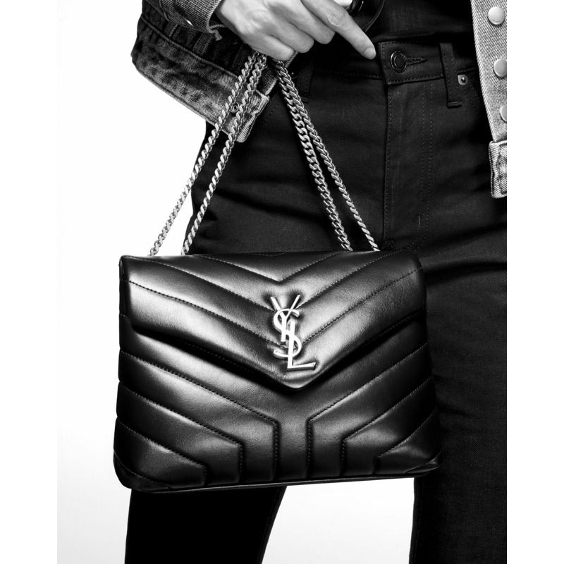 SAINT LAURENT Saint Laurent Loulou 小號鏈條包-7