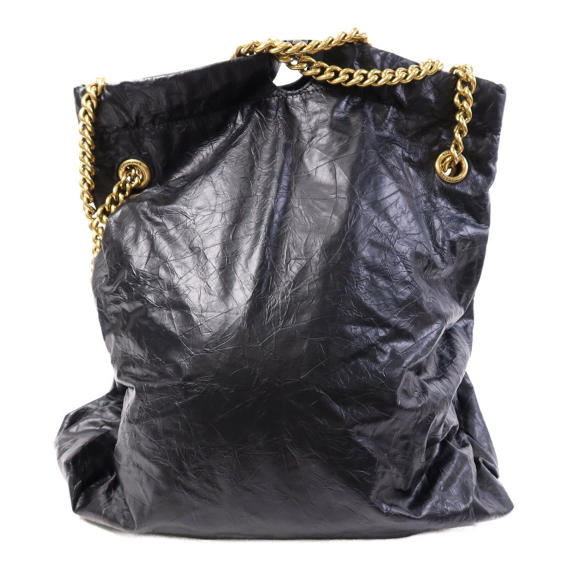 BALENCIAGA 羊皮皮革Crush Medium金扣鏈帶肩背袋-1