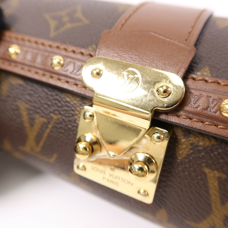 LOUIS VUITTON Monogram Papillon Trunk金扣肩背袋-6