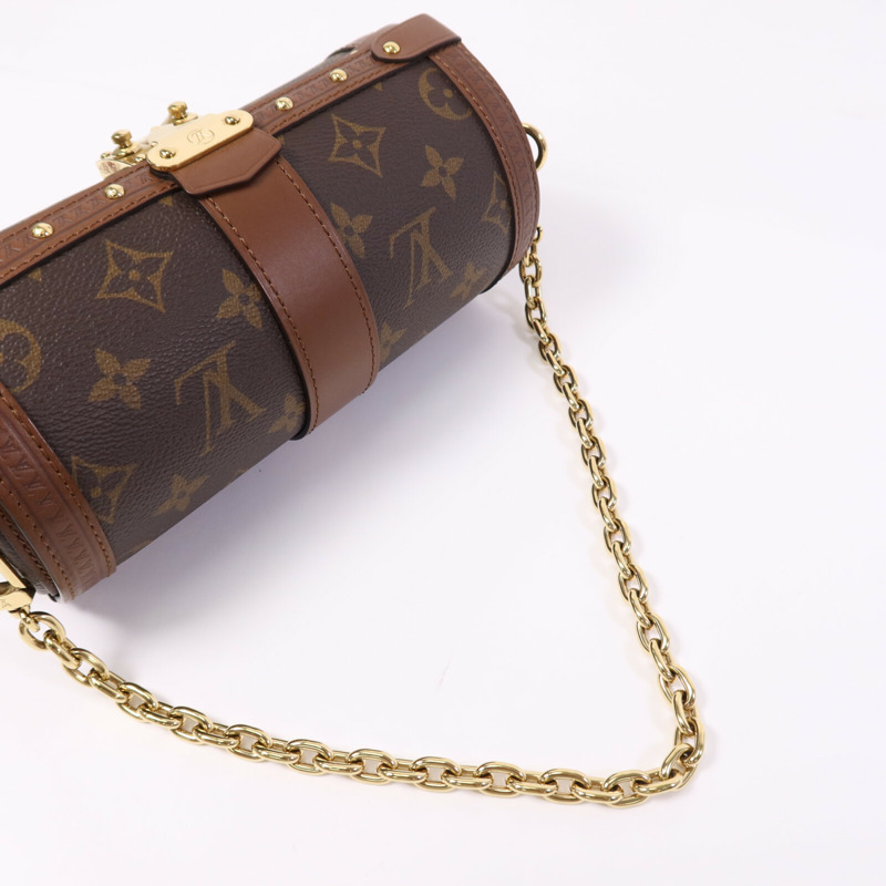 LOUIS VUITTON Monogram Papillon Trunk金扣肩背袋-7