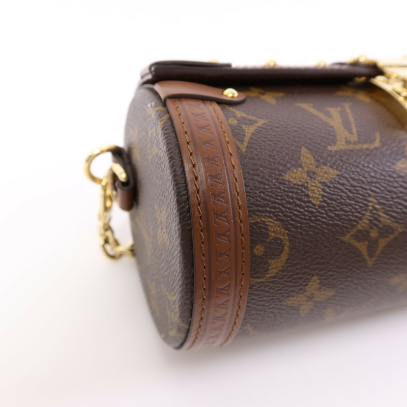 LOUIS VUITTON Monogram Papillon Trunk金扣肩背袋-9