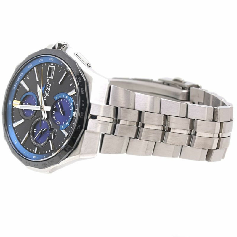 卡西歐 (CASIO) Oceanus Manta 太陽能電波腕錶 OCW-S5000E-1AJF 男士鈦金屬腕錶 40203-2