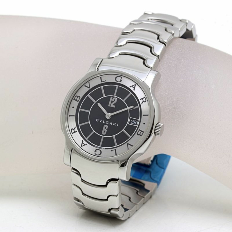 寶格麗 Solotempo ST35BSSD ST35S 男士腕錶（附錶冠）（後期款）SS 40204-1