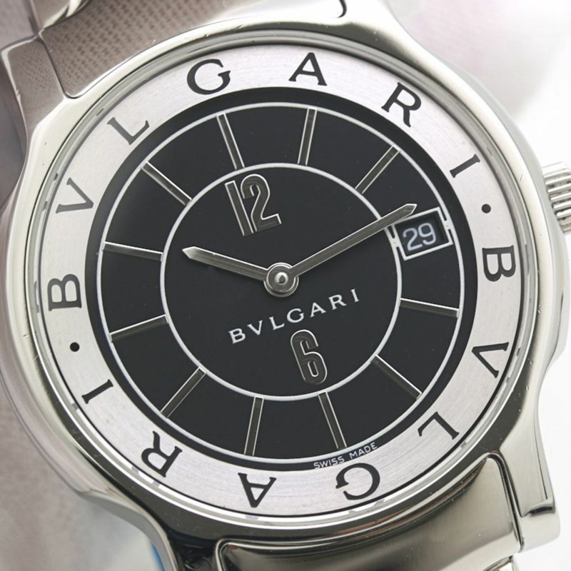 寶格麗 Solotempo ST35BSSD ST35S 男士腕錶（附錶冠）（後期款）SS 40204-4