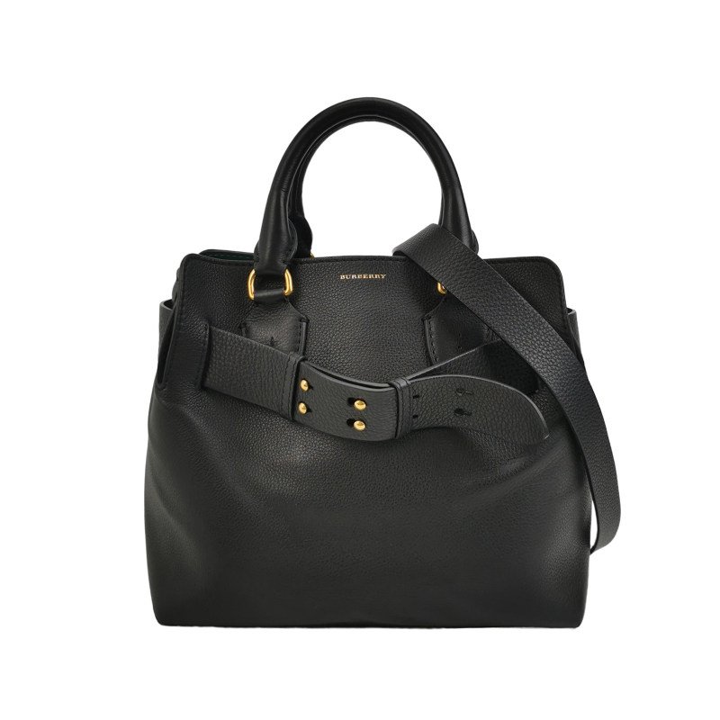 Burberry The Belt 小號牛皮純色字母Logo腰帶裝飾斜挎包單肩包-0